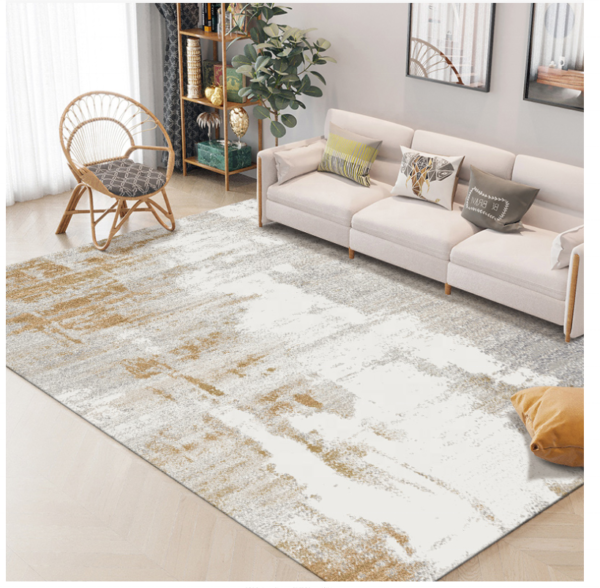 Contemporary Abstract Marble-Texture Floor Mat BU31 1