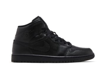 Air Jordan 1 Mid 'Triple Black' 2022 554724-093