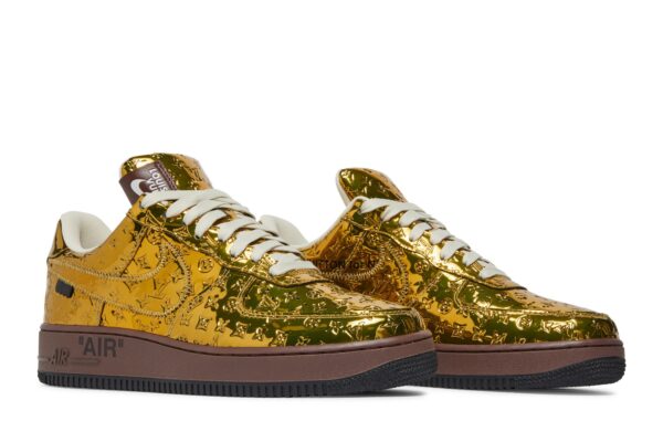 Louis Vuitton  x Nike Air Force 1 Low 'Metallic Gold' 1A9VG3 - Image 8
