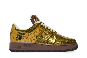 Louis Vuitton  x Nike Air Force 1 Low 'Metallic Gold' 1A9VG3