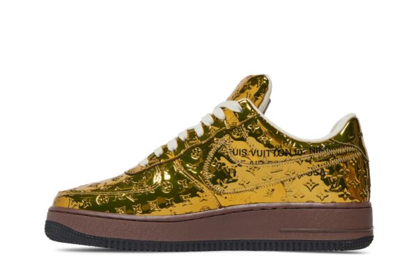 Louis Vuitton  x Nike Air Force 1 Low 'Metallic Gold' 1A9VG3 - Image 3
