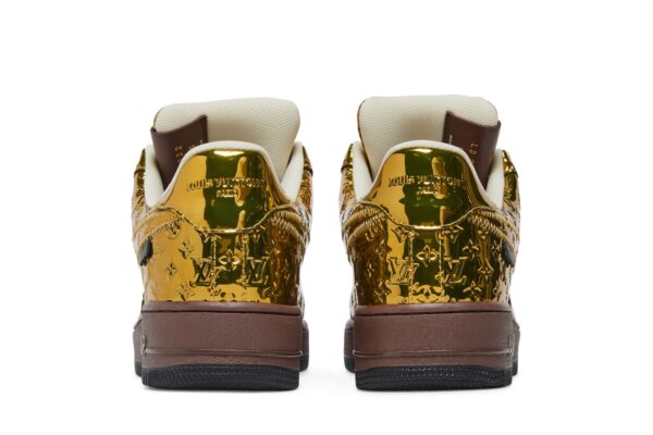 Louis Vuitton  x Nike Air Force 1 Low 'Metallic Gold' 1A9VG3 - Image 6