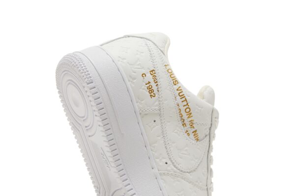 Louis Vuitton  x Nike Air Force 1 Low 'Triple White' 1A9V-WHITE-LOW - Image 10