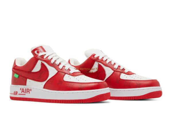 Louis Vuitton  x Nike Air Force 1 Low 'White Comet Red' 1A9V-WHITE-RED - Image 8