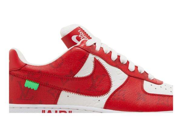 Louis Vuitton  x Nike Air Force 1 Low 'White Comet Red' 1A9V-WHITE-RED - Image 2