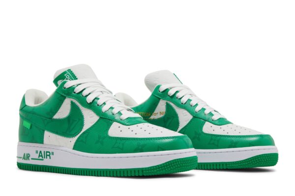 Louis Vuitton  x Nike Air Force 1 Low 'White Gym Green' 1A9V-WHITE-GREEN - Image 8