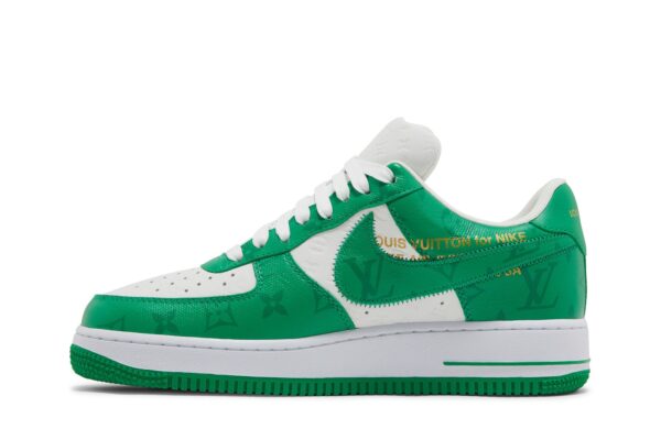 Louis Vuitton  x Nike Air Force 1 Low 'White Gym Green' 1A9V-WHITE-GREEN - Image 3