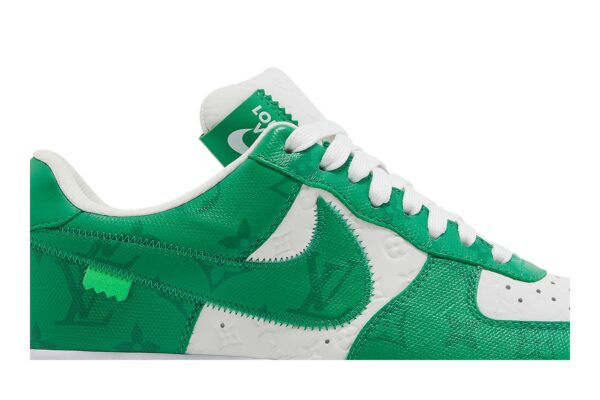 Louis Vuitton  x Nike Air Force 1 Low 'White Gym Green' 1A9V-WHITE-GREEN - Image 2
