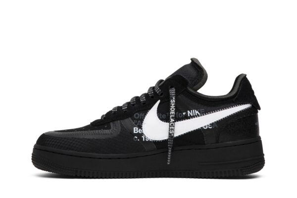 Off-White  x Nike Air Force 1 Low 'Black' AO4606-001 - Image 3