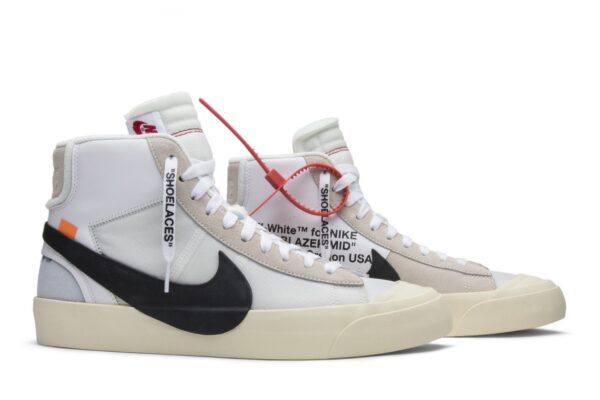 Off-White  x Nike Blazer Mid 'The Ten' AA3832-100 - Image 8