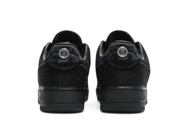 Stussy  x Nike Air Force 1 Low 'Triple Black' CZ9084-001 - Image 6