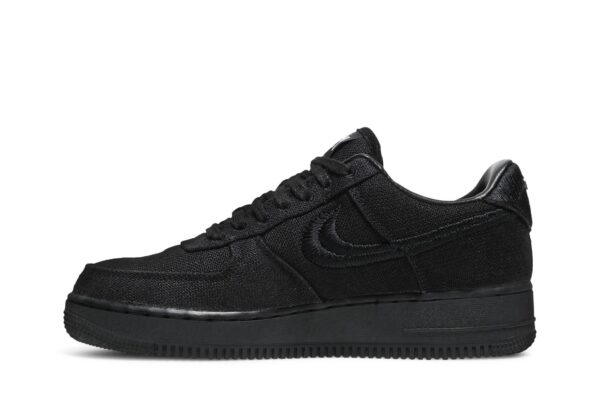 Stussy  x Nike Air Force 1 Low 'Triple Black' CZ9084-001 - Image 3