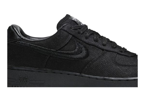 Stussy  x Nike Air Force 1 Low 'Triple Black' CZ9084-001 - Image 2