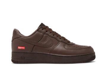 Supreme  x Nike Air Force 1 Low 'Box Logo - Baroque Brown' CU9225-200