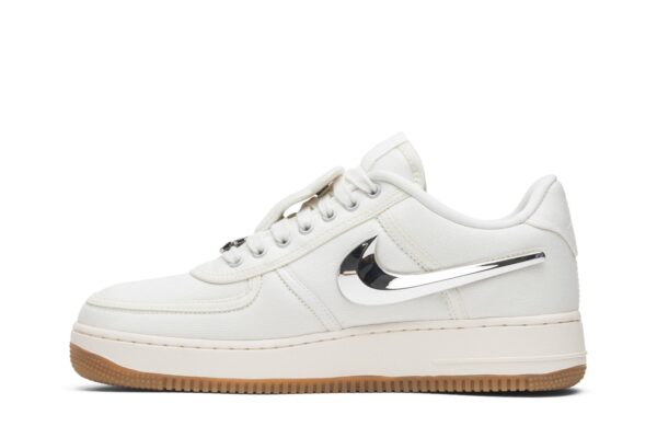 Travis Scott  x Nike Air Force 1 'Sail' AQ4211-101 - Image 3